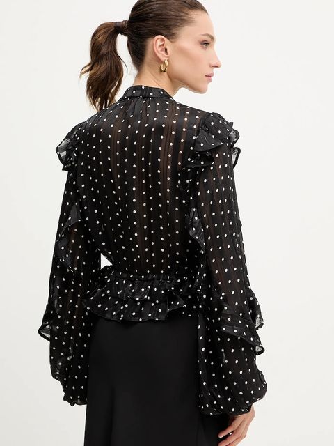 Bardot bluzka damska kolor czarny wzorzysta 59896TB3