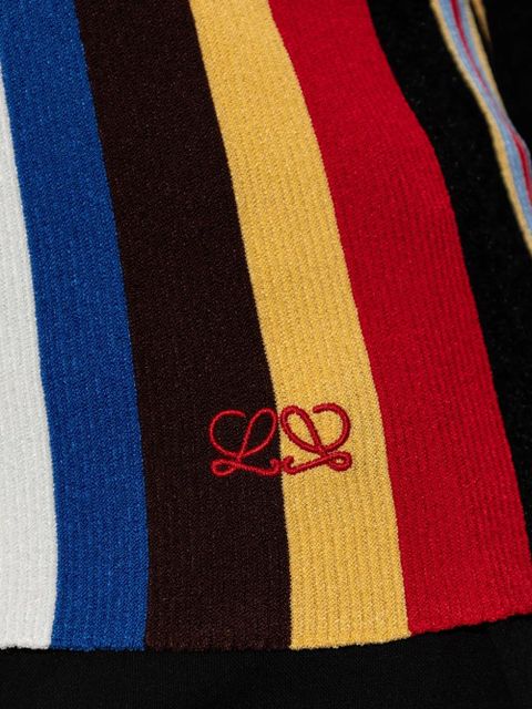 LOEWE striped ribbed top - Red