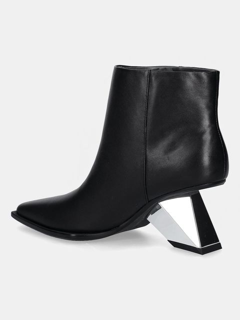 United Nude botki skórzane Rockit Pull On Bootie kolor czarny na słupku 109470116