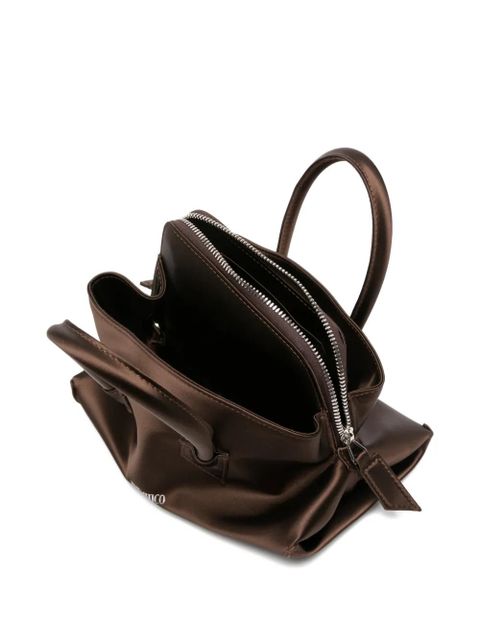 The Attico mini Passeggiata tote bag - Brown