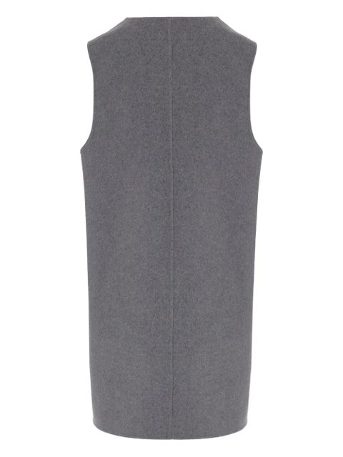KHAITE wool sleeveless dress - Grey - zdjęcie produktu nr 2