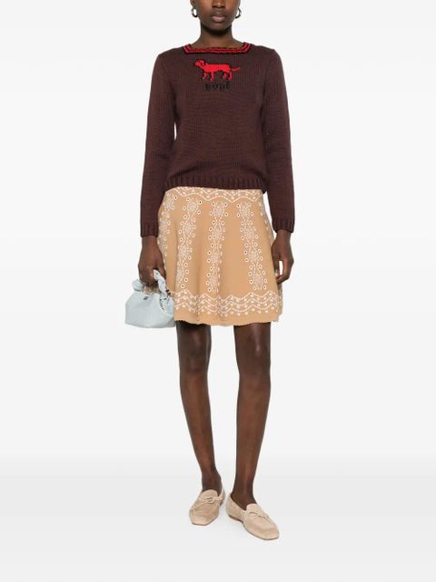 SANDRO knitted mini skirt - Neutrals - zdjęcie produktu nr 2