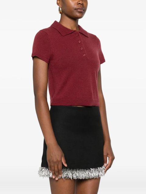 Simkhai short-sleeve polo top - Red