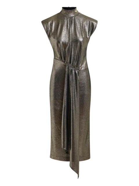 Essentiel Antwerp lurex mock-neck midi dress - Grey - zdjęcie produktu nr 1