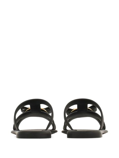 Ferragamo New Vara plate sandals - Black