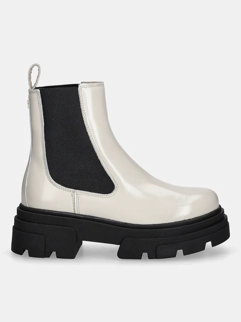 Tommy Hilfiger sztyblety skórzane TH SHINY LEATHER CHELSEA - zdjęcie produktu nr 1