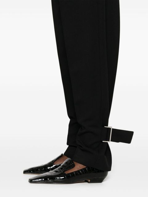 TOTEME buckled slouch trousers - Black