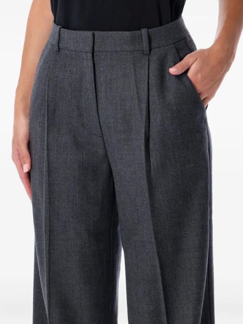 ANINE BING pleated wide-leg trousers - Grey