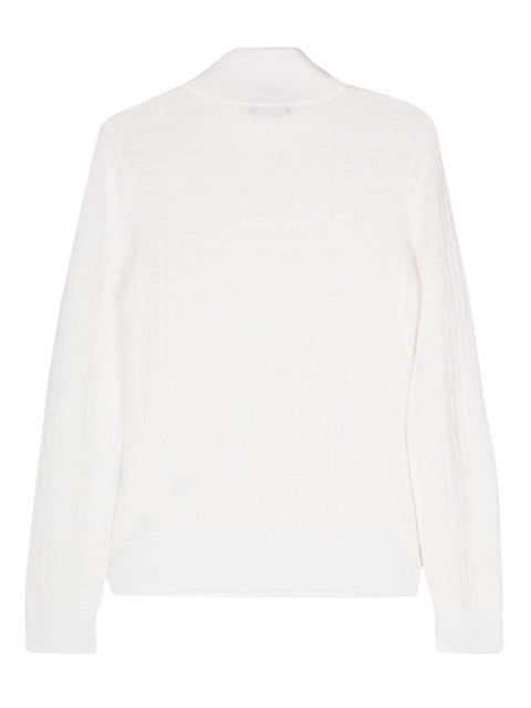 Balmain PB-monogram ribbbed jumper - White - zdjęcie produktu nr 2