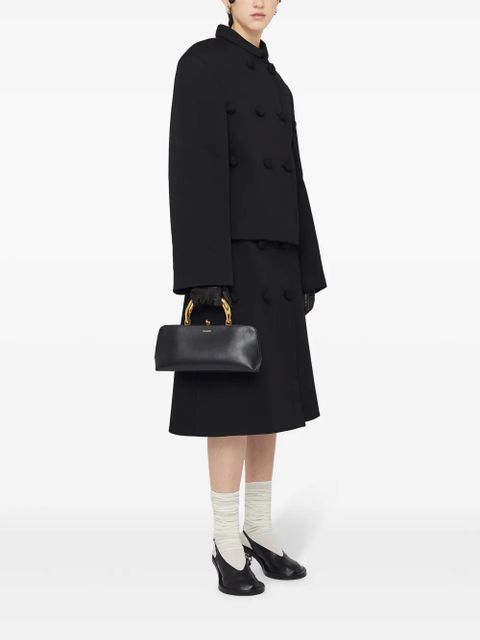 Jil Sander Goji small leather clutch bag - Black - zdjęcie produktu nr 2