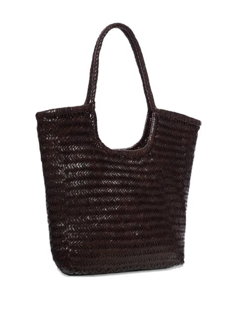 DRAGON DIFFUSION NS Diagonal Triple Jump handwoven tote bag - Brown - zdjęcie produktu nr 2