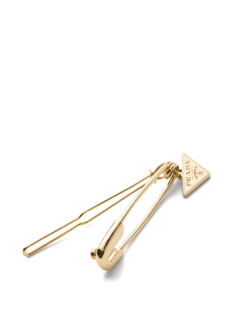 Prada metal hair clip - Gold