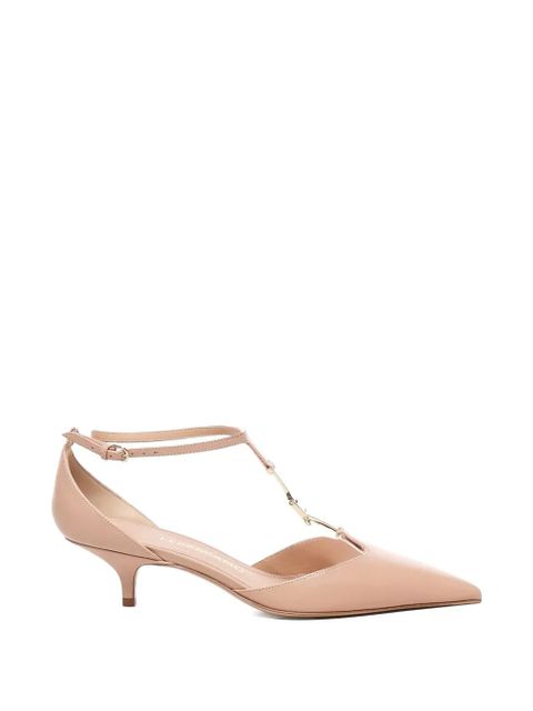 Ferragamo 40mm ankle-strap pointed-toe pumps - Neutrals