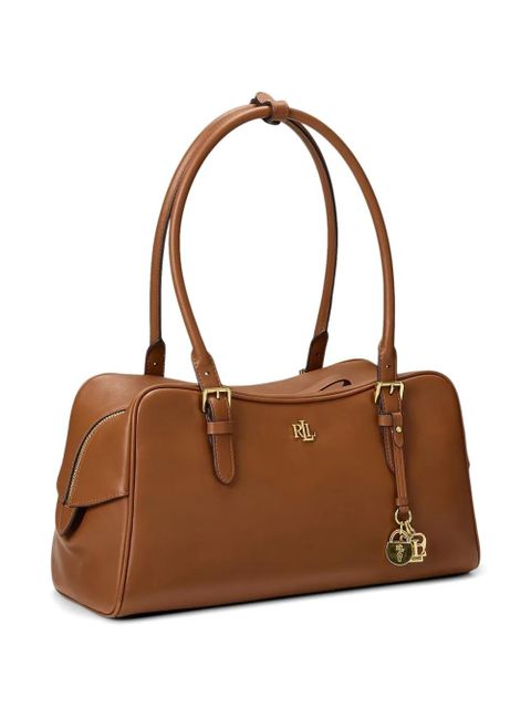 Lauren Ralph Lauren buckle logo charm tote bag - Brown