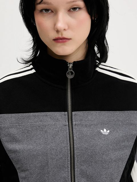 adidas Originals bluza Tracktop damska kolor czarny wzorzysta JW7289