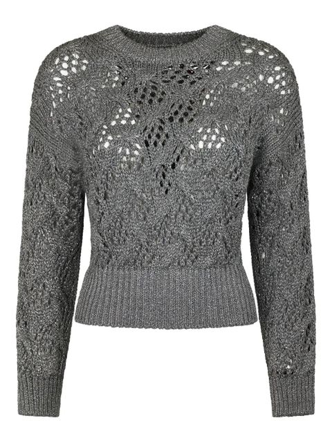 Max Mara Pilade openwork sweater - Grey - zdjęcie produktu nr 1