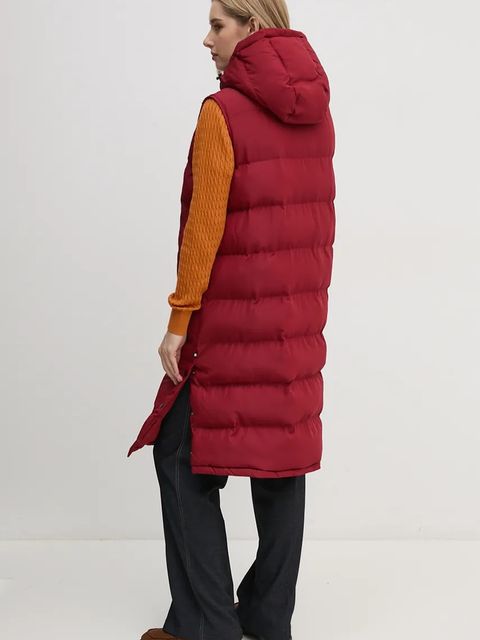 Pepe Jeans bezrękawnik BIBI VEST damski kolor czerwony zimowy PL402439 - zdjęcie produktu nr 2