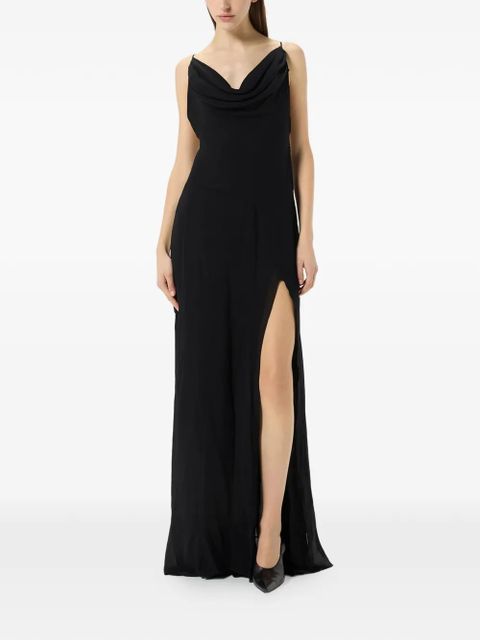 Blumarine cowl-neck gown - Black - zdjęcie produktu nr 2