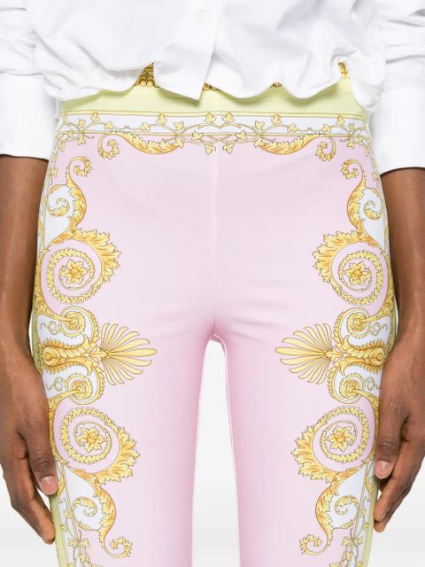 Versace printed leggings - Pink