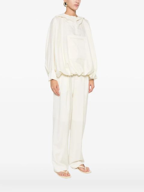 Aya Muse pocket-detail hoodie - Neutrals - zdjęcie produktu nr 2