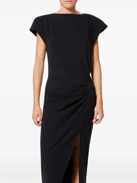 ISABEL MARANT Nadela gathered split maxi dress - Black