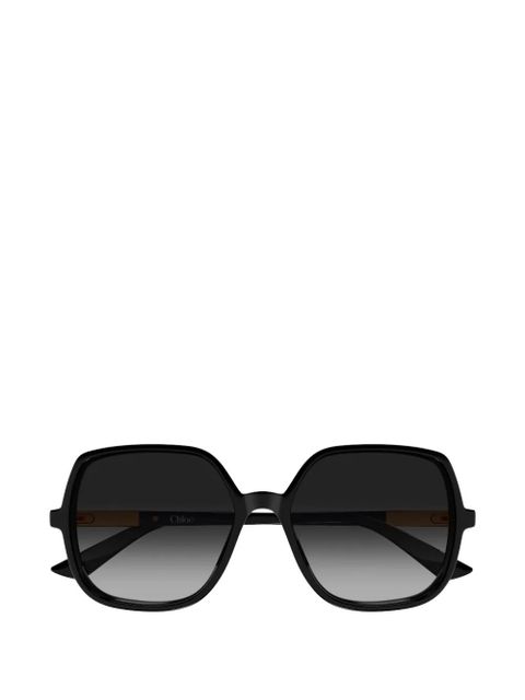 Chloé Eyewear oversized geometric-frame sunglasses - Black - zdjęcie produktu nr 1
