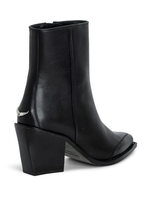 Zadig&Voltaire Cara 70mm leather boots - Black