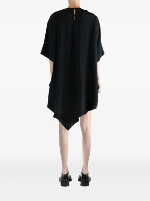 Givenchy ruffled asymmetric midi dress - Black