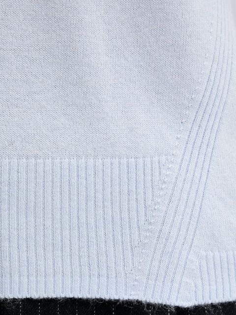 United Colors of Benetton sweter z dodatkiem wełny dziecięcy damski kolor niebieski lekki z golfem 102HD203X