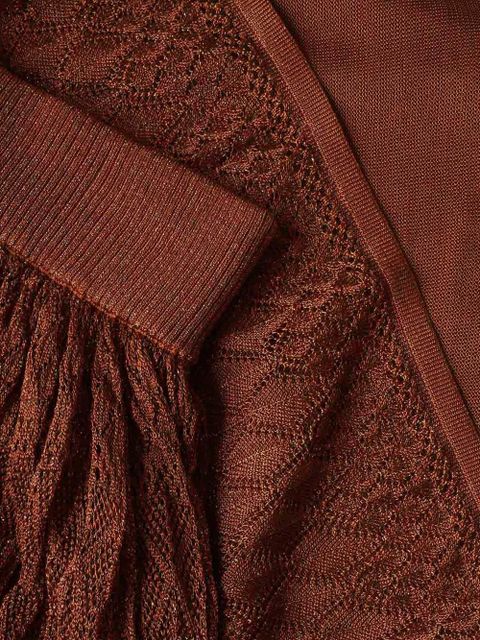 ZIMMERMANN Awaken metallic lace midi skirt - Brown - zdjęcie produktu nr 2