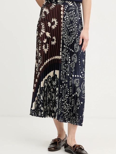 Weekend Max Mara spódnica MILORD kolor niebieski maxi rozkloszowana 2615101011600 - zdjęcie produktu nr 1