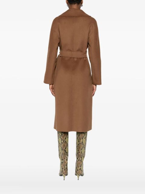 Max Mara belted wrap coat - Brown