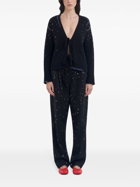 Marni abstract-pattern print trousers - Black - zdjęcie produktu nr 2