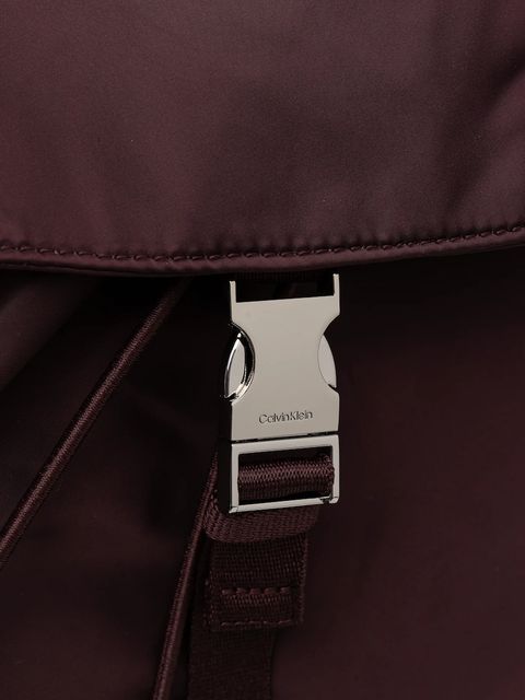Calvin Klein plecak damski kolor fioletowy duży gładki LV04F3133G