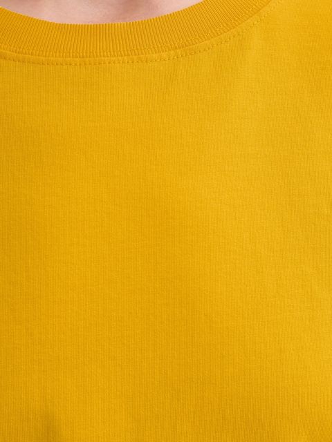 American Vintage t-shirt bawełniany damski kolor żółty FIZ02A