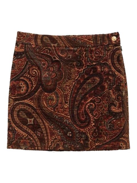 Chloé paisley-print mini skirt - Red - zdjęcie produktu nr 1