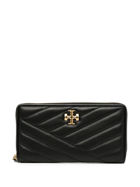 Tory Burch Kira Chevron zipped continental wallet - Black - zdjęcie produktu nr 1
