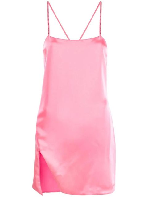 The Attico side-slit slip mini dress - Pink - zdjęcie produktu nr 1