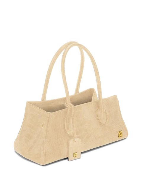 AMIRI Honey 40 croc-effect shoulder bag - Neutrals