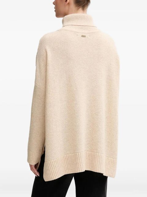 Barbour Burne cable-knit roll-neck sweater - Neutrals