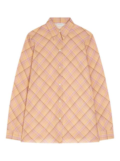 DRIES VAN NOTEN checked-pattern shirt - Neutrals - zdjęcie produktu nr 1
