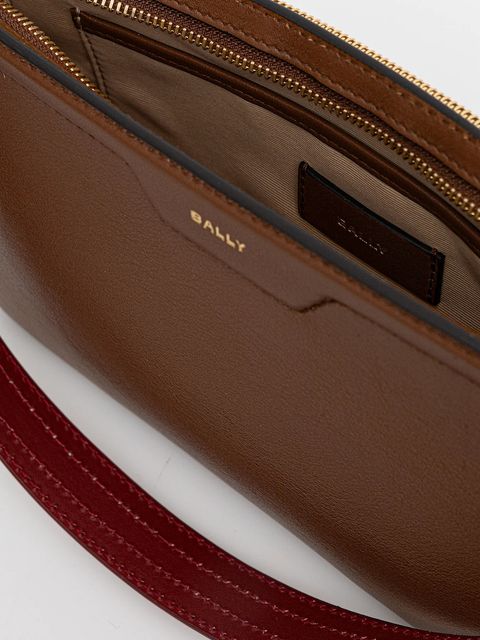 Bally torebka skórzana kolor brązowy WAM03V