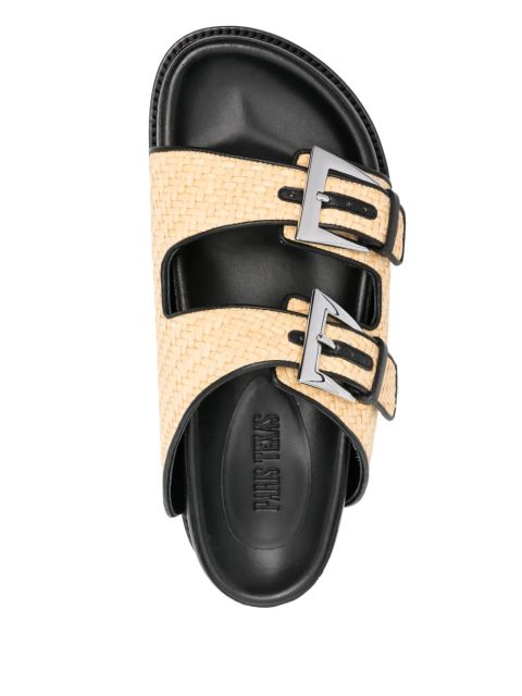 Paris Texas double-buckle sandals - Neutrals