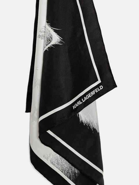 Karl Lagerfeld apaszka jedwabna IKON - zdjęcie produktu nr 2