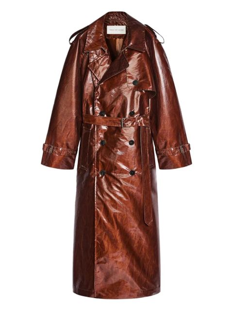 DRIES VAN NOTEN water-repellent trench coat - Brown - zdjęcie produktu nr 1