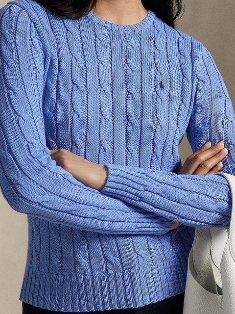 Polo Ralph Lauren sweter bawełniany kolor niebieski 211891640