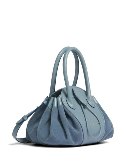 Marni top handle tubular shoulder bag - Blue