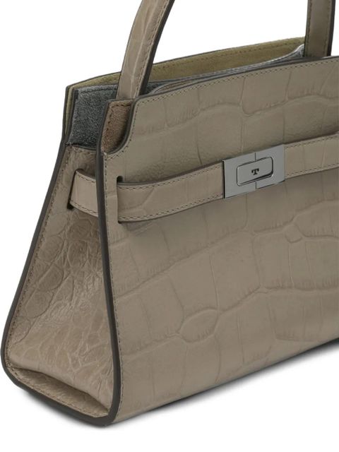 Tory Burch Lee Radziwil croc-effect leather tote bag - Neutrals