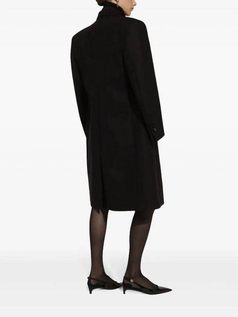 Dolce & Gabbana pinstripe-pattern wool skirt - Black