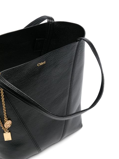 Chloé medium Spin tote bag - Black